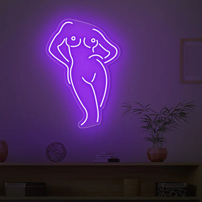 Women Body Neon Sign For Bedroom, Bathroom, Bar, Cloth Shop