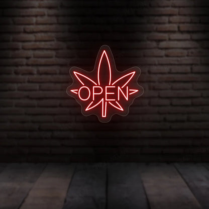 Weed Open Neon Sign