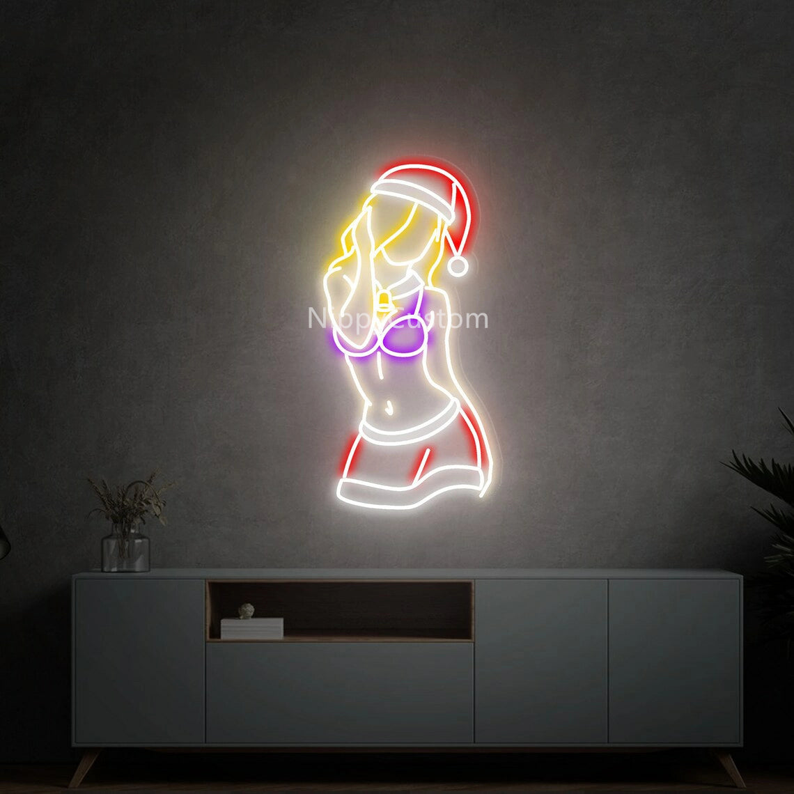 Christmas Girl Neon Sign