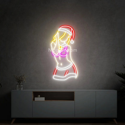 Christmas Girl Neon Sign