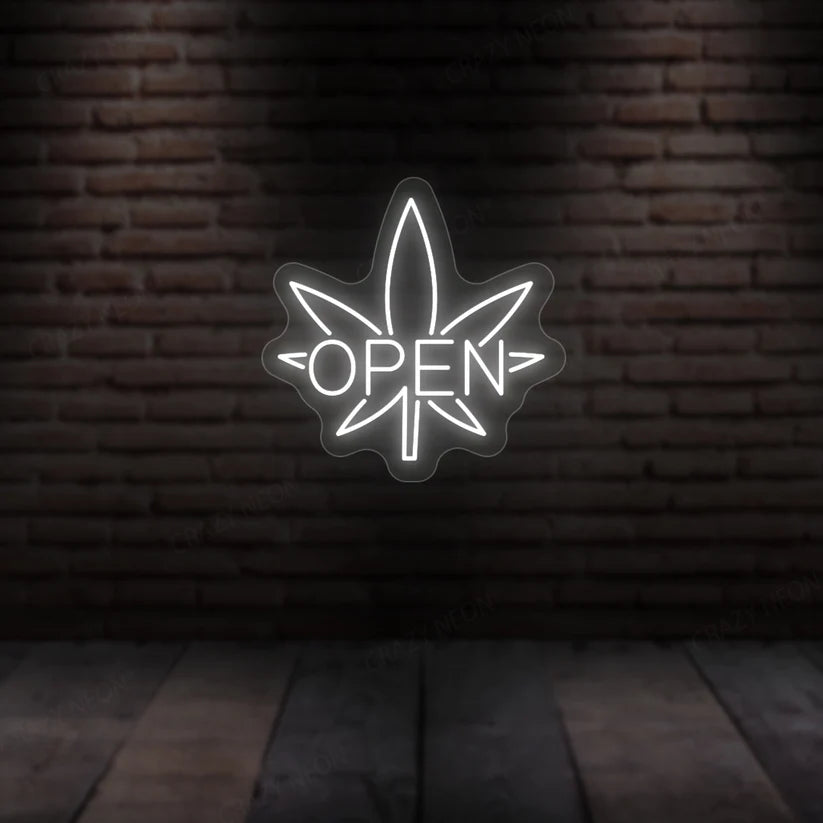 Weed Open Neon Sign