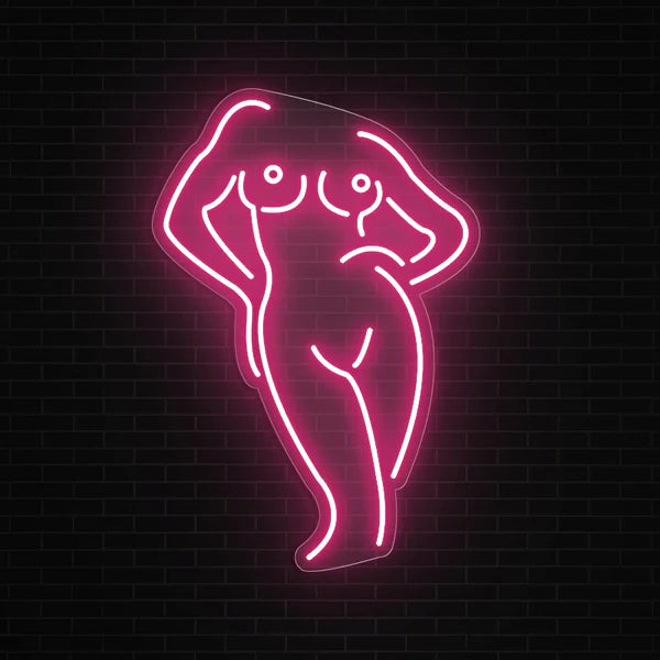 Women Body Neon Sign For Bedroom, Bathroom, Bar, Cloth Shop