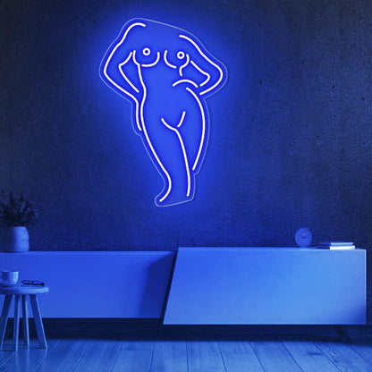 Women Body Neon Sign For Bedroom, Bathroom, Bar, Cloth Shop