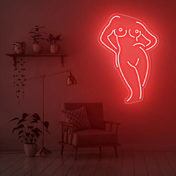 Women Body Neon Sign For Bedroom, Bathroom, Bar, Cloth Shop