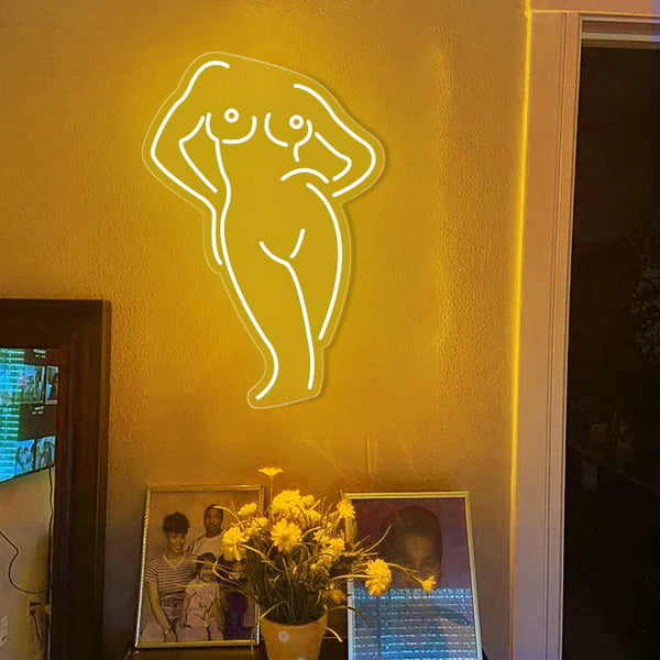 Women Body Neon Sign For Bedroom, Bathroom, Bar, Cloth Shop