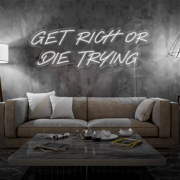 Get Rich or Die Trying Neon Sign