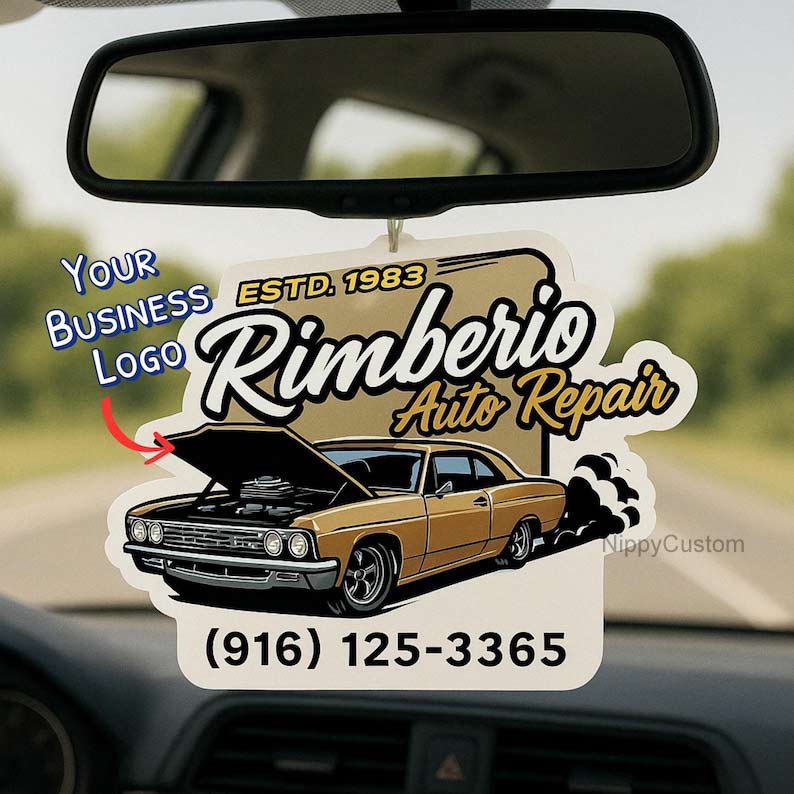 Bulk Custom Business Logo Air Freshener For Realtors, Custom Air Freshener For Business, Custom Freshies For Real Estate Businesses