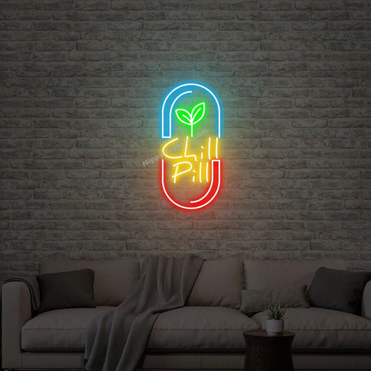 Chill Pill Neon Sign