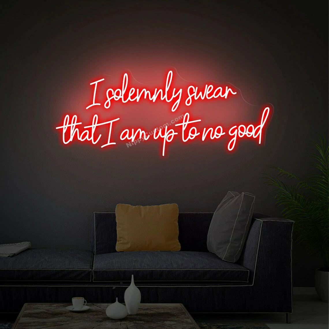 I Solemnly Swear That I Am up To No Good custom neon sign, Room Yard Home Wall Decor Art, Neon Sign Bedroom