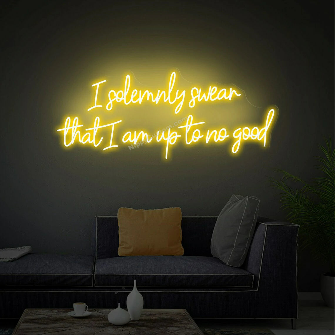 I Solemnly Swear That I Am Up To No Good Neon Sign, Neon Sign Bedroom Wall Art Decor, Wall Decor, Wall Led Light, Custom Neon Sign