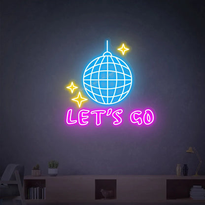 Let's Go Disco Neon Sign