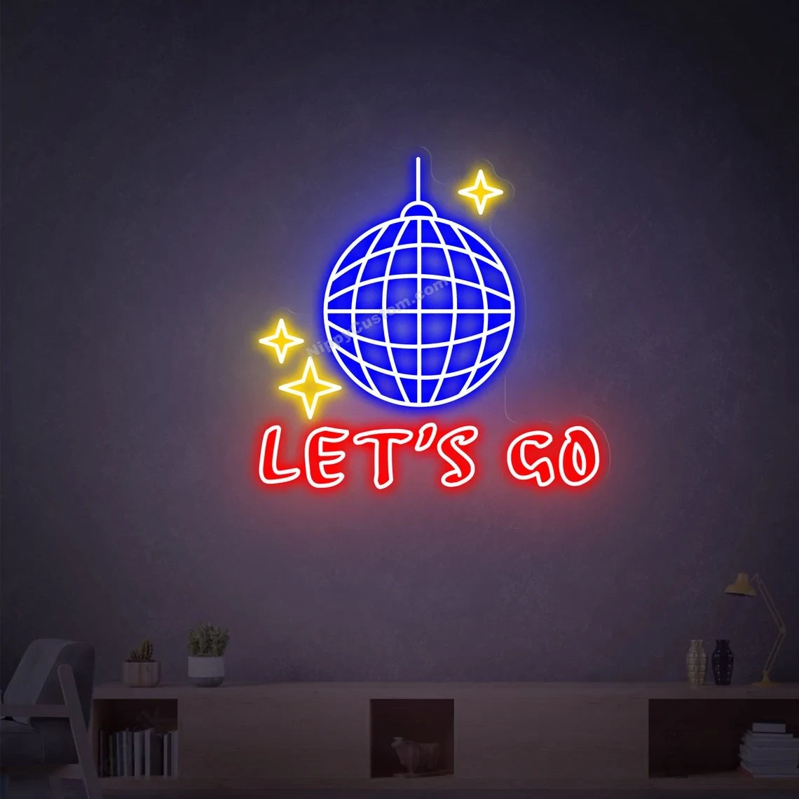 Let's Go Disco Neon Sign