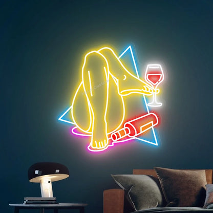 Drunk Lady Neon Sign