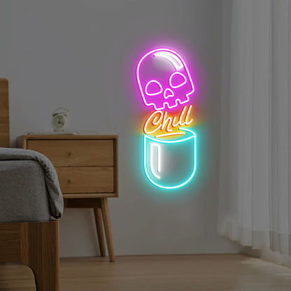 Chill Pill Neon Sign