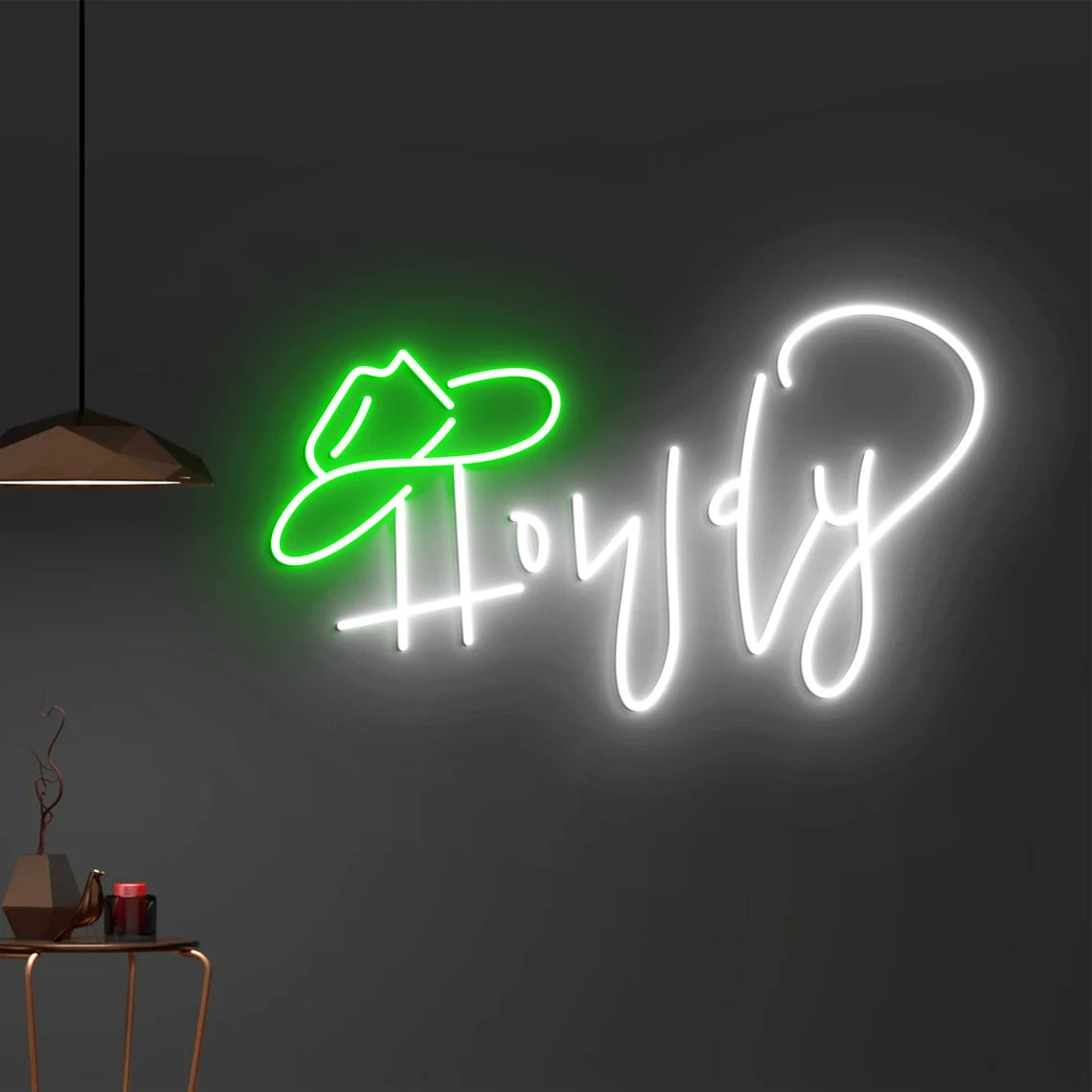 Howdy - LED neon sign