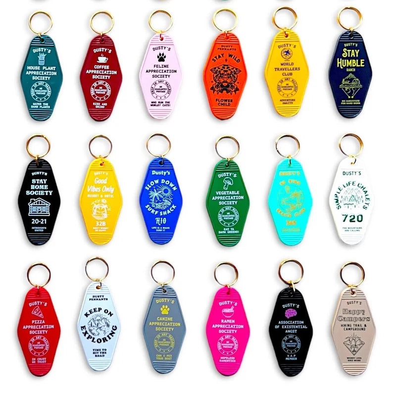 Personalized Logo Retro Keychains