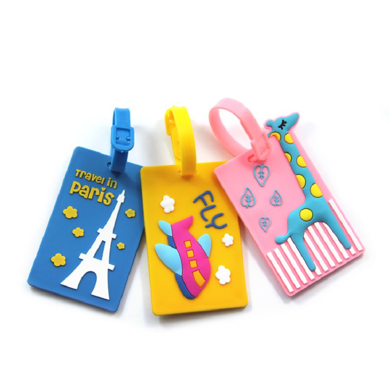 Custom Rubber Luggage Tags Silicone & PVC