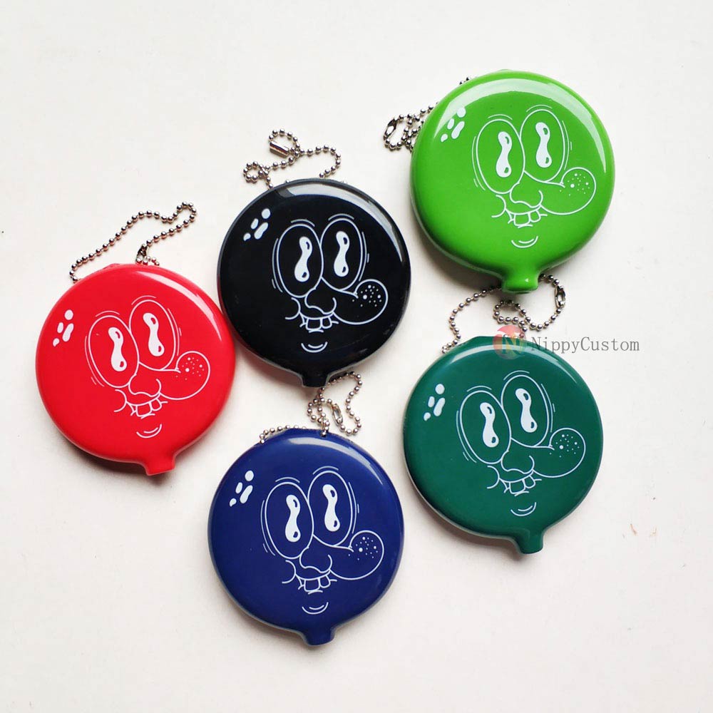 Mini Specie Holder Wholesale Retro Rubber Coin Keychain