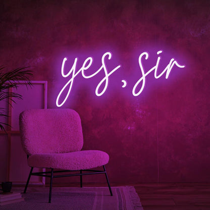 Yes Sir - LED Neon Sign