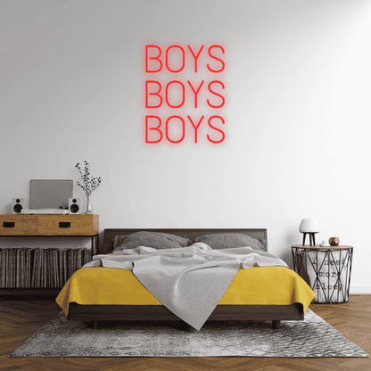 BOYS BOYS BOYS- LED Neon Sign