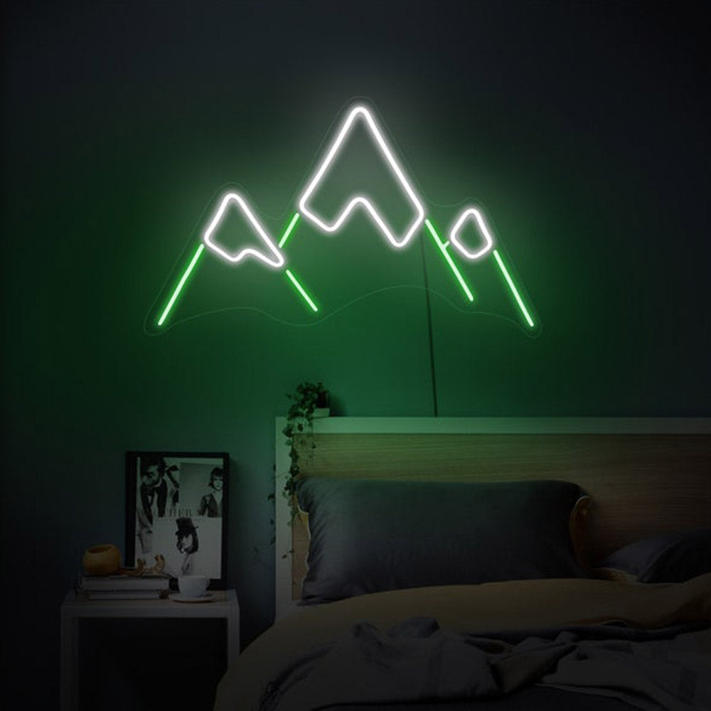 Mountain neon sign