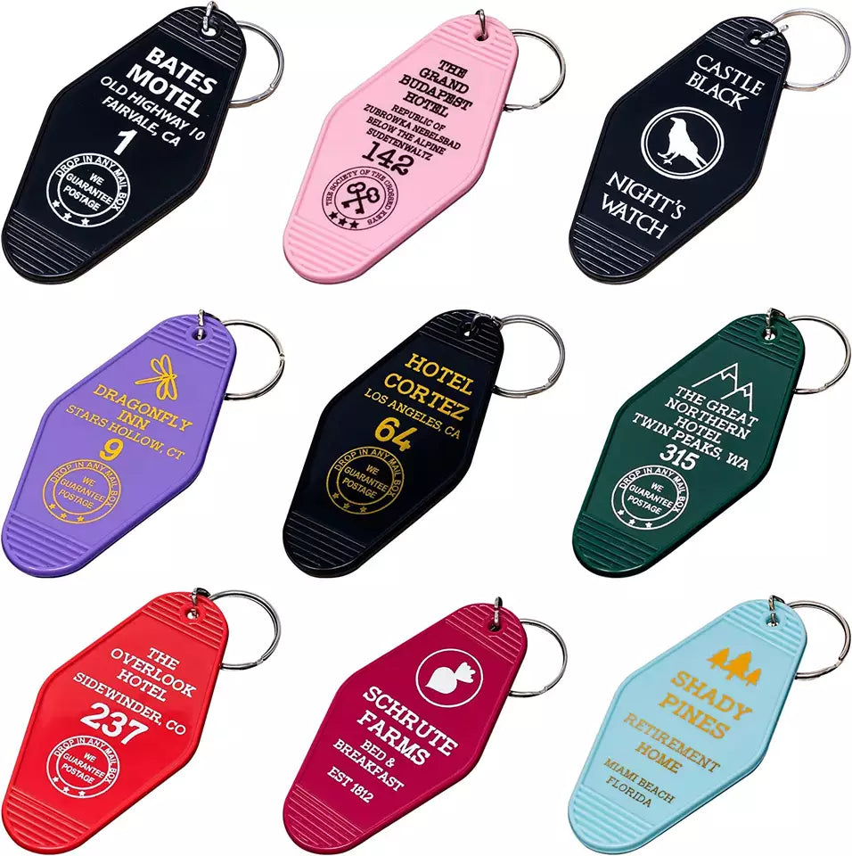  Room Number Key Tags  