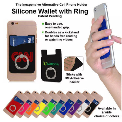 Business logo Phone Wallet with Stand