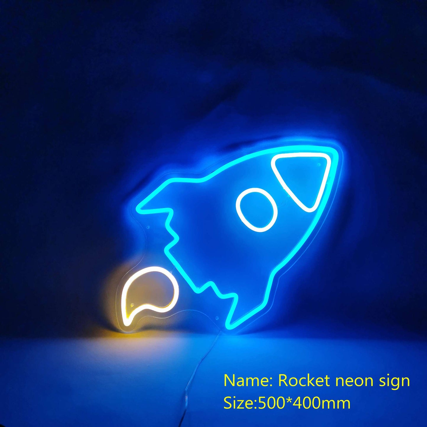 Rocket Kid Room Flex Silicone LED Neon Sign 