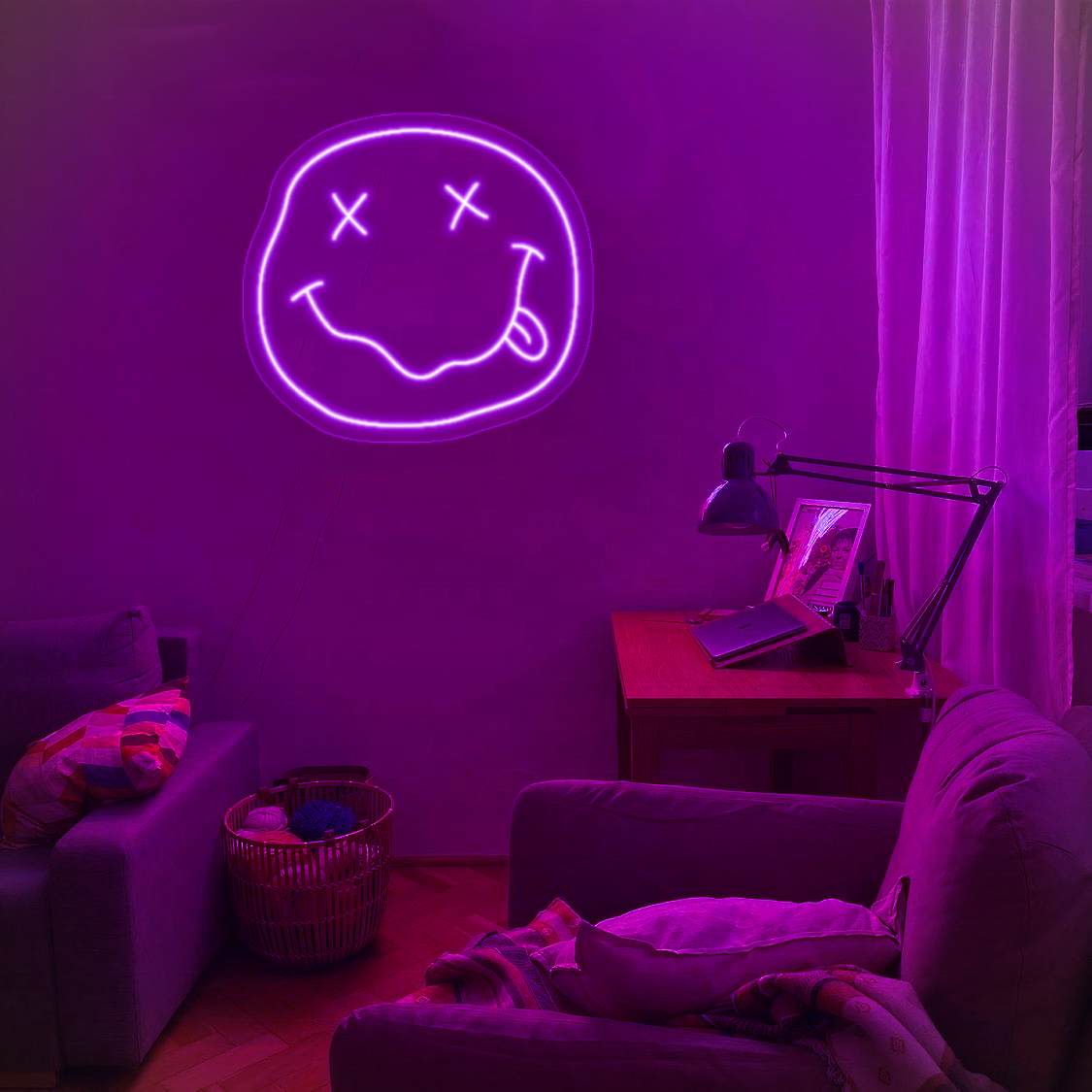 Neon Smile Purple
