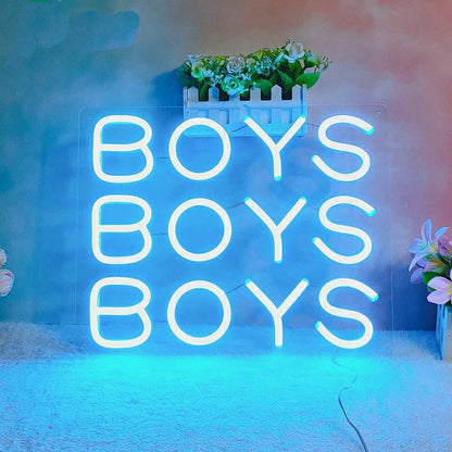 BOYS BOYS BOYS- LED Neon Sign