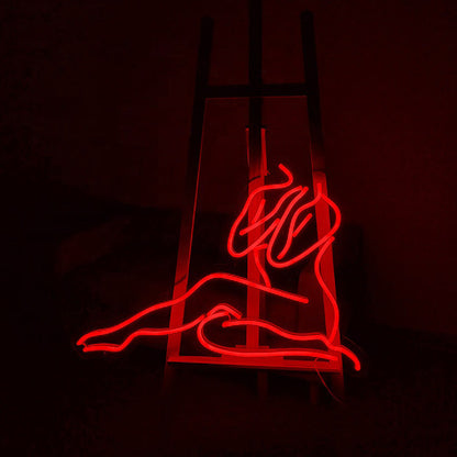 Body neon sign, Female Neon light sign, Girls neon sign