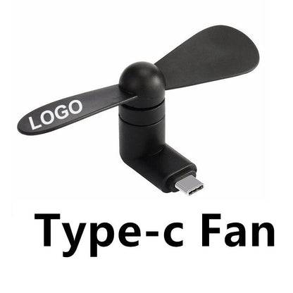 USB mini Fan Custom Logo Promotional Gifts Portable Phone Fan for iPhone and Samsung