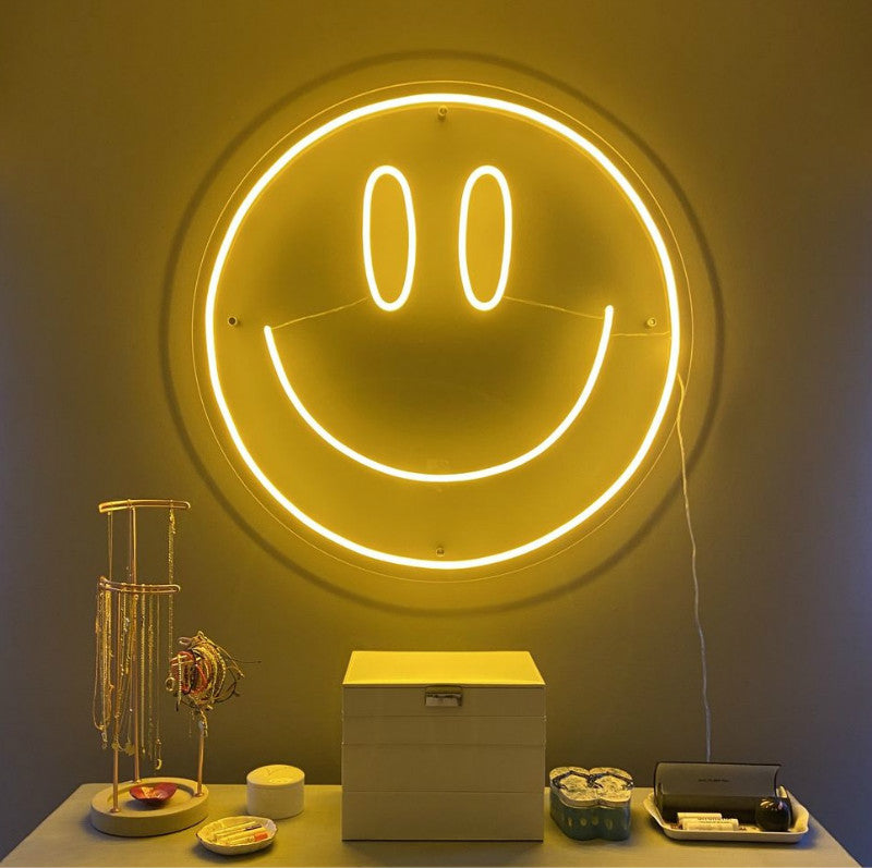 Smiley Emoji Face LED Neon Light Sign Smiley Face neon sign