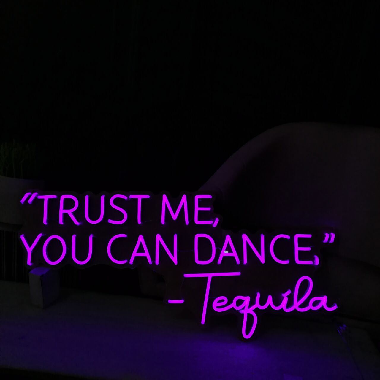 'Trust Me, You Can Dance' -LED Neon Sign