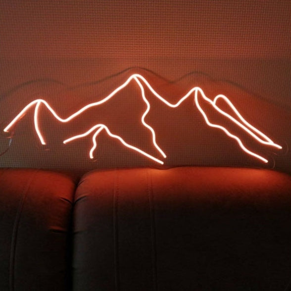 Mountains - Neon Wall Sign