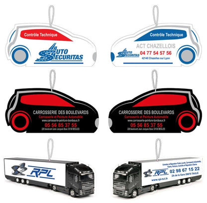 REQUEST A FREE SAMPLE Full Color Custom Air Fresheners