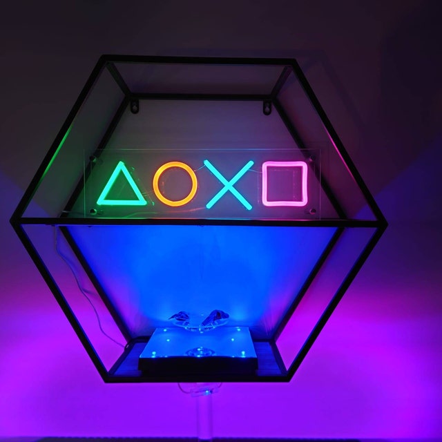 Neon sign PlayStation Geometry light Lamp