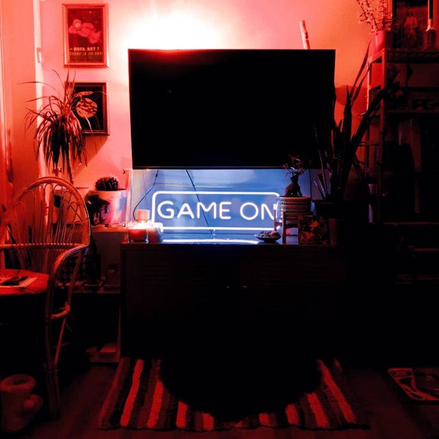 Game On - LED neon sign, play on neon
