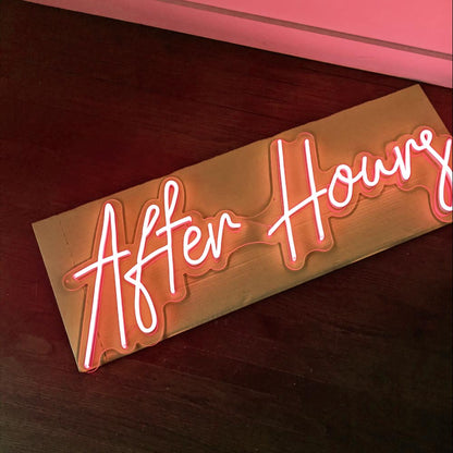 After Hours Neon Sign