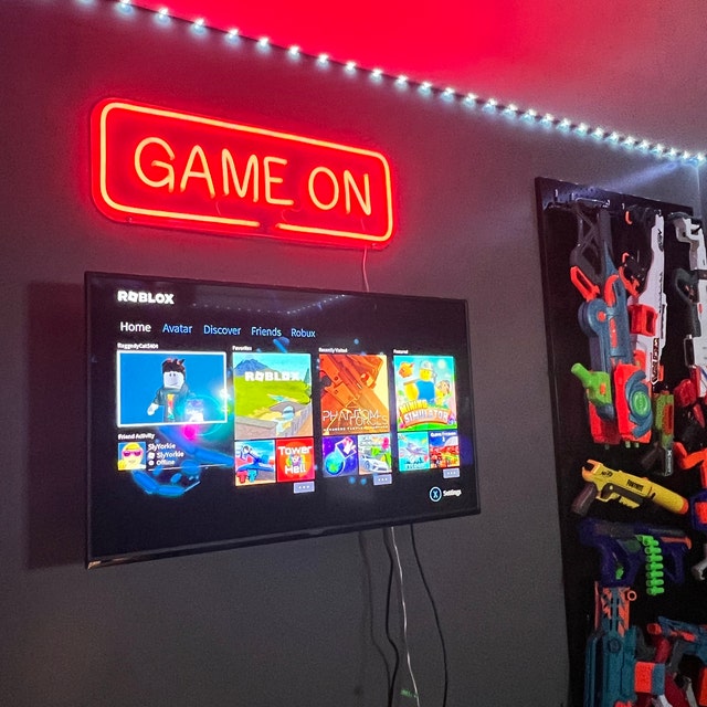 GAME ON Neon Sign Game Room Neon Lights Decor