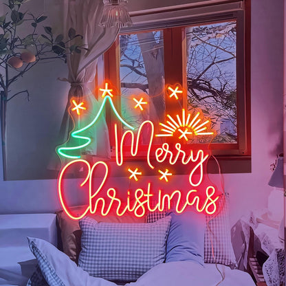 Merry Christmas light decor led neon sign