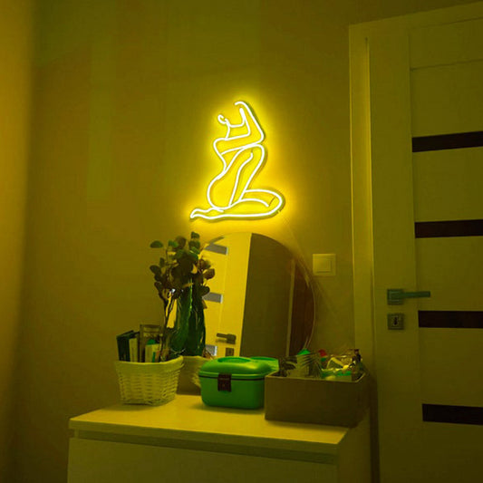 Woman body neon sign bedroom, Sexy body neon sign