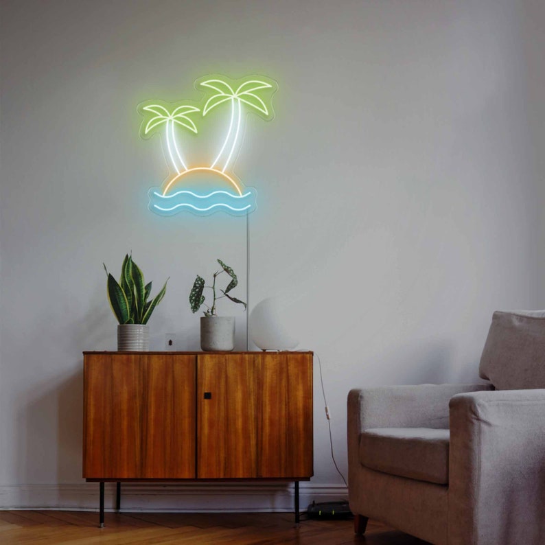 Coconut Palm tree Neon Signs