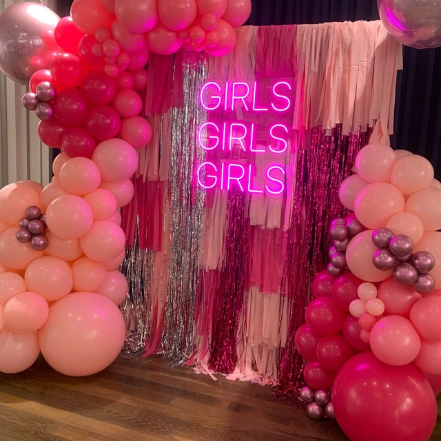 GIRLS GIRLS GIRLS Led Neon Art Sign Light Lamp Illuminate Shop Office Living Room Interior Design Custom