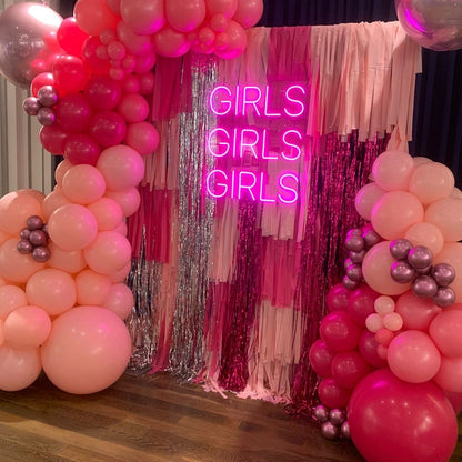GIRLS GIRLS GIRLS Led Neon Art Sign Light Lamp Illuminate Shop Office Living Room Interior Design Custom