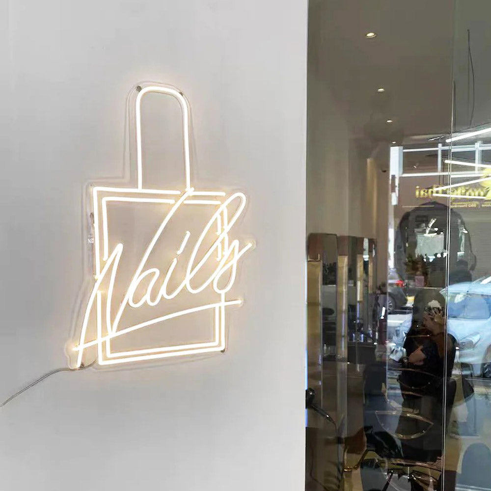 Nails Neon Sign | Neon Sign Custom | Nail store sign | Beauty Salon Sign | Nails Led Neon Sign