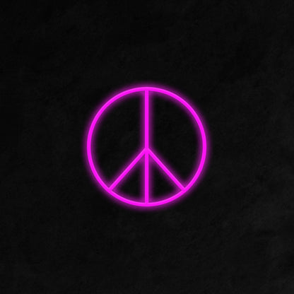 Peace Symbol LED Neon Light Sign