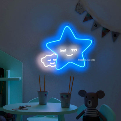 Star Neon LED Sign for office, business