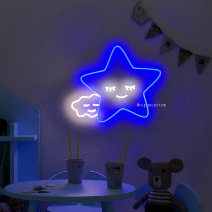 Star Space Kid Room Flex Silicone LED Neon Sign